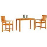  Vrtni set za objed 3 pcs Smeđa Čvrsto drvo akacije | shoptok.hr