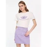 Trendyol Light Purple Denim Mini Skirt - Women