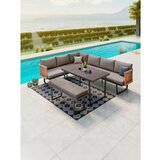 Modern Living Lounge Garnitura Emmi, Antracit, Rjava, 4-Delno | Shoptok.si