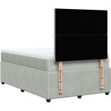 Box spring krevet s madracem svjetlosivi 120x200 cm baršunasti | shoptok.hr