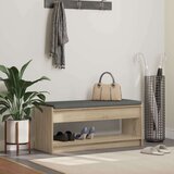  Klupa za hodnik s jastukom Sonoma hrast 100 x 38 x 46 cm | shoptok.hr