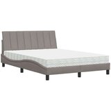  Krevet s madracem smeđesivi 140 x 190 cm od tkanine | shoptok.hr