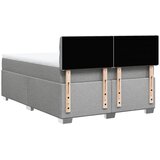  Krevet box spring s madracem svjetlosivi 140x200 cm od tkanine | shoptok.hr