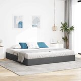  Otomanski krevet s pohranom Tamno siva 200 x 200 cm tkanina | shoptok.hr