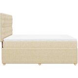  Krevet s oprugama i madracem krem 140x200 cm od tkanine | shoptok.hr