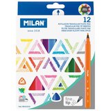 MILAN Flomasteri 1/12 tanki vrh trokutasti perivi karton bls | shoptok.hr