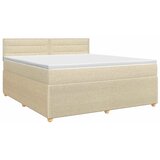  Boxspring krevet s madracem Krem 140 x 190 cm Tkanina - Krem 140 x 190 cm Dizajn linija | shoptok.hr