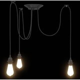 VISILICA s 3 grla E27 crni metal | shoptok.hr