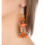 Branic Jewelry Minđuše sa narandžastim kristalima Orangina | Eponuda.com
