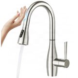 ELITE EDITION Pametna kuhinjska armatura s senzorjem na dotik - KFS1428 — Brušeni krom | Shoptok.si