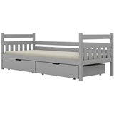  Drveni dječji krevet Dawid - sivi - 180x90 cm - S 2 ladice | shoptok.hr