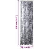  Zastor protiv insekata srebrni 56 x 200 cm šenil | shoptok.hr