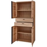 MID.YOU ARHIVSKA OMARA črna, barve jesena, hrast artisan | Shoptok.si