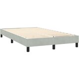 vidaXL Box Spring postelja z vzmetnico svetlo siva 160x220 cm žametna | Shoptok.si