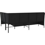 Vrtna sofa s jastucima L-oblika crni poli ratan | shoptok.hr