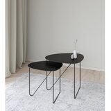 LIND DNA Črna kovinska klubska mizica 44x50 cm Curve L Bull – | Shoptok.si