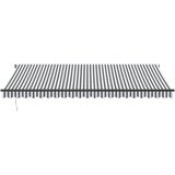 Tenda na ručno uvlačenje antracit i bijela 500 x 350 cm | Eponuda.com