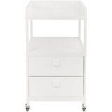 Qu-ax previjalna miza z dvema predaloma white | Shoptok.si