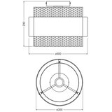 Osram plafonsko svetlo decor hornet 1xE27/10W/230V, prečnik 30 cm, crna/zlatna | Eponuda.com