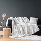 Douceur d intérieur Sivo-bež deka od umjetnog krzna 220x240 cm Alaska – | shoptok.hr