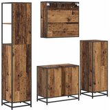  Set namještaja za kupaonicu 4 kom. Staro drvo 65 x 33 x 60 cm | shoptok.hr