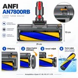 MIKRO Laser podna turbo četka ANFI AN7800RB za Dyson V7, V8, V10, V11, V15 | shoptok.hr