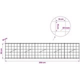  Gabion s žicom debljine 5 mm i mrežom 10x10 cm 250x10x50 cm - 10 cm 50 cm 250 cm | shoptok.hr