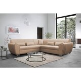 Livetastic KOTNA SEDEŽNA GARNITURA, gladka tkanina bež | Shoptok.si