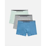 Reserved Komplet od 3 para long bokserica - bljedozeleno Cijene