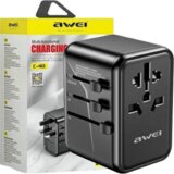 Awei OMREŽNI ADAPTER 2XUSB + 3XUSB-C C-40 65W POLNILEC ZA TELEFON, (21967147) | Shoptok.si