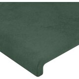 vidaXL uzglavlje s ušima tamnozeleni 103x23x118/128 cm baršunasti | shoptok.hr