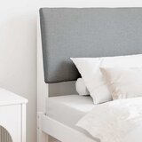 vidaXL Tapecirani uzglavlje Svijetlo siva 90 cm Čvrsto borovo drvo Cijene