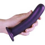 Ouch! Smooth Silicone G-Spot Dildo 7"/17cm Purple Cene