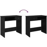 vidaXL Pisalna miza črna 80x40x75 cm iverna plošča | Shoptok.si