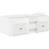  Loft krevet s ormarom s pohranom 3 pcs Bijela Konstruirano drvo | shoptok.hr