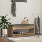  Klupa za cipele s jastučićem Hrast artisan 103 x 38 x 45 cm | shoptok.hr