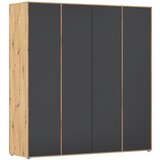 Rauch Möbel OMARA S KLASIČNIMI VRATI, siva, hrast artisan | Shoptok.si