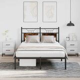 Maison Chic Posteljni okvir - Dvoposteljna postelja - Zakonska postelja brez vzmetnice hrast 120x190 cm inženirski les-J11890, (21768054) | Shoptok.si