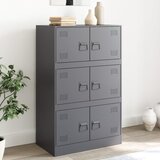vidaXL Komoda antracitna 67x39x107 cm jeklo Cene
