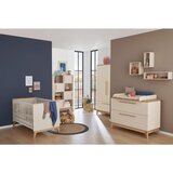 Paidi OTROŠKA POSTELJICA Stiene 144,60/85,40/76,20 cm barve hrasta, bež | Shoptok.si