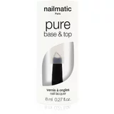 Nailmatic Pure Color lak za nohte Base & Top 2 in 1 8 ml
