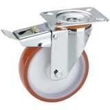 DÖRNER&HELMER 732571 Okretni kotač od poliamida 125x30 mm Gl, PU guma, ploča 100x85 mm, TF | Eponuda.ba