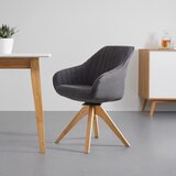 Bessagi Home naslanjač leonie, temno siva, žamet, vrtljiv | Shoptok.si