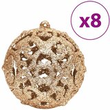Božićne kuglice 100 kom boja pjenušca i smeđe 3/4/6 cm | shoptok.hr