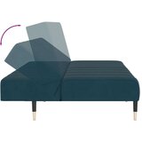  Dvosjed na razvlačenje plavi baršunasti | shoptok.hr