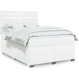  Krevet s oprugama i madracem bijeli 140x190 cm od umjetne kože | shoptok.hr