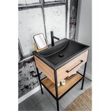  Umivaonik Laveo Albano, granit, crni, 60x44 cm | shoptok.hr