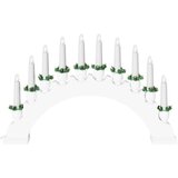 vidaXL božićni svijećnjak s 10 led svijećama 3 pcs bijelo | shoptok.hr