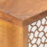  Komoda s otisnutim uzorkom 90 x 30 x 70 cm masivno drvo manga | shoptok.hr