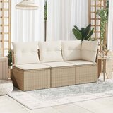  Kutna vrtna sofa s jastucima bež od poliratana | shoptok.hr